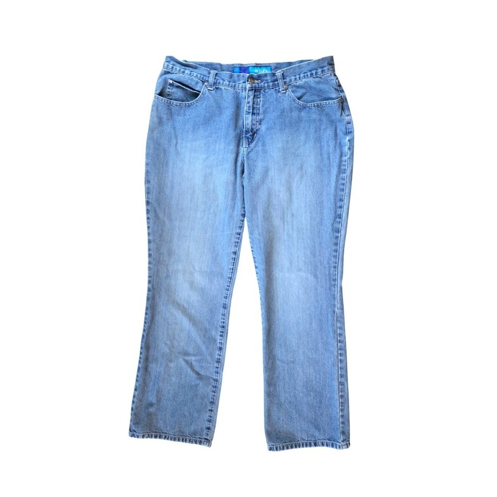 dELiA*s 90s Vintage Loose Straight Leg Light Wash Jeans Size 15 Blue Denim